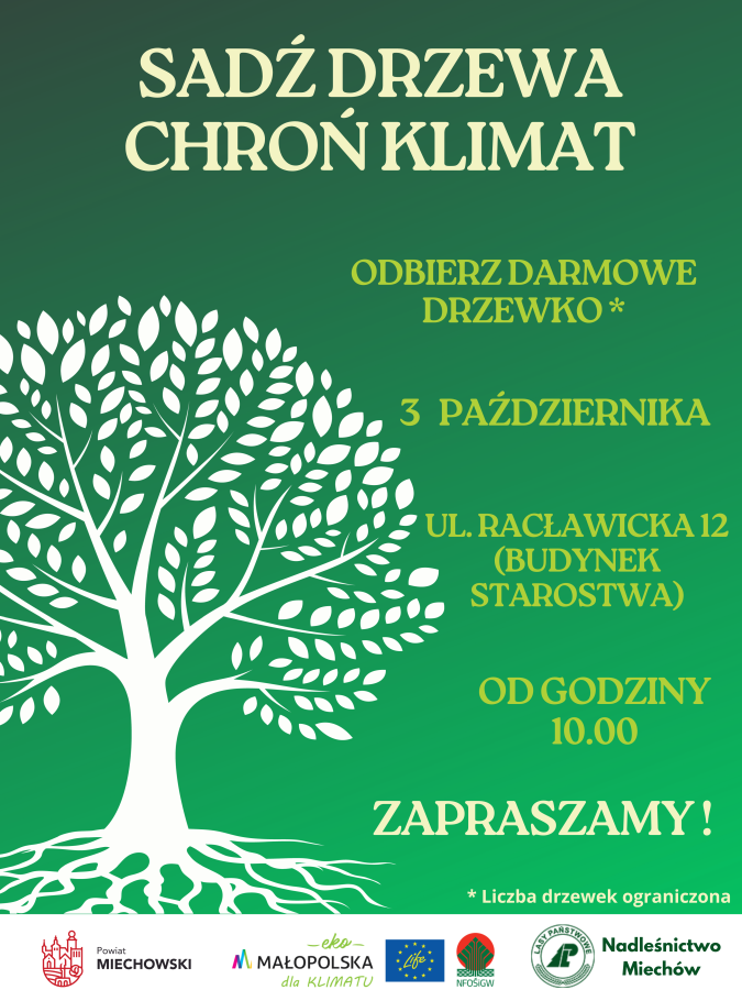 Obraz przedstawia drzewo i program wydarzenia 